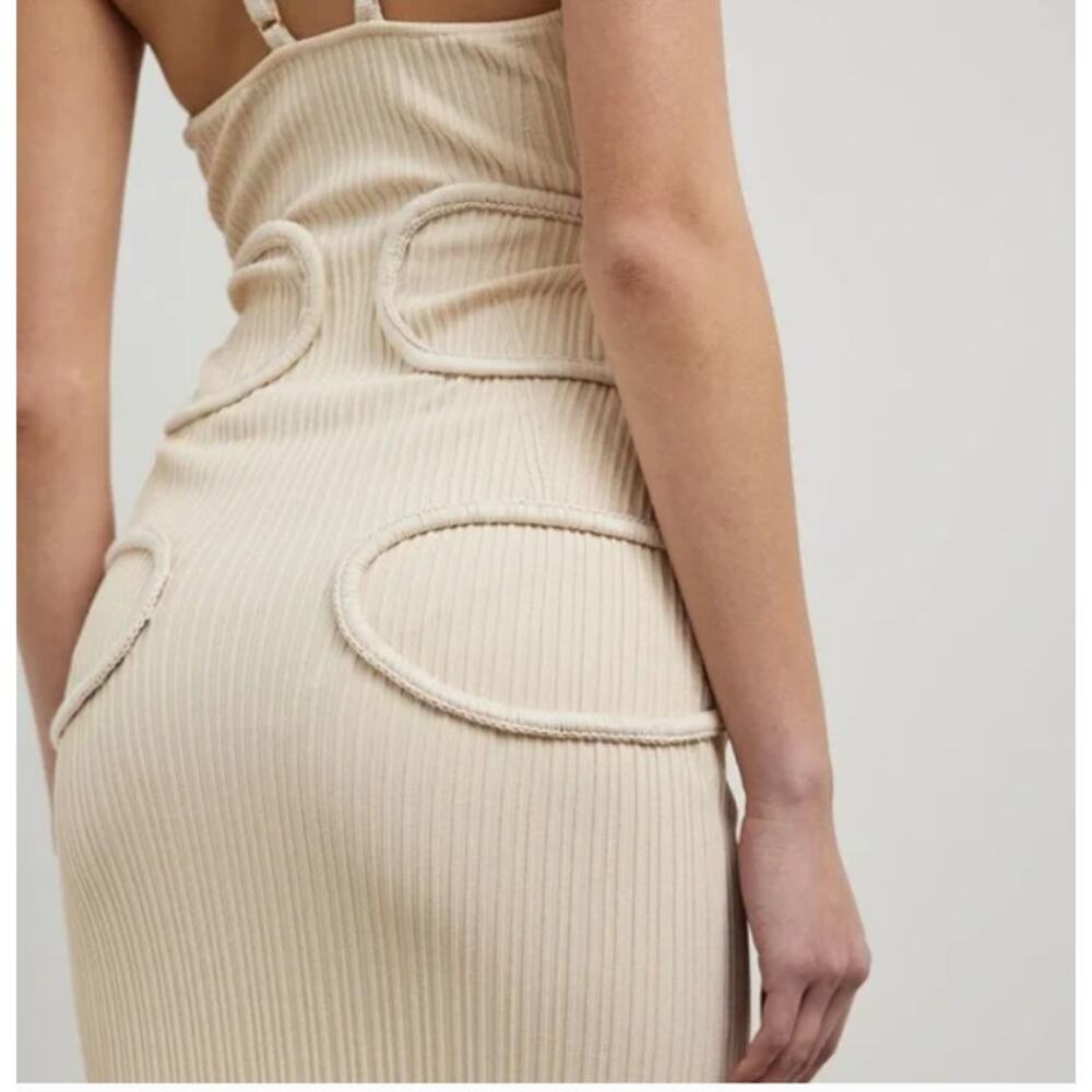 Cult Gaia Avery Knit Midi Bodycon Dress Womens XS - Picture 3 of 16